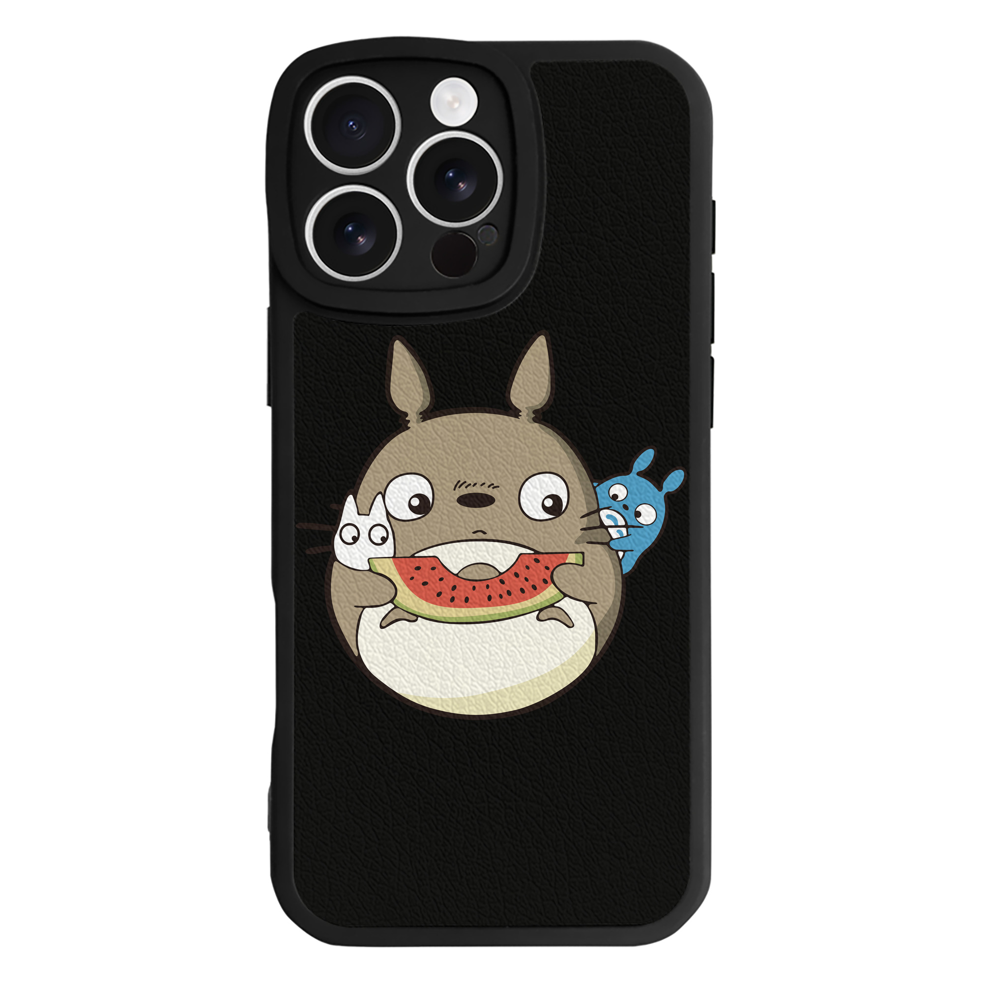 （画像用） となりのトトロ 草壁メイ 草壁サツキ My Neighbor Totoro Satsuki Kusakabe Mei Kusakabe 【iPhone 16シリーズ対応】シリコンスマホケース（レザー調） 材質：シリコン